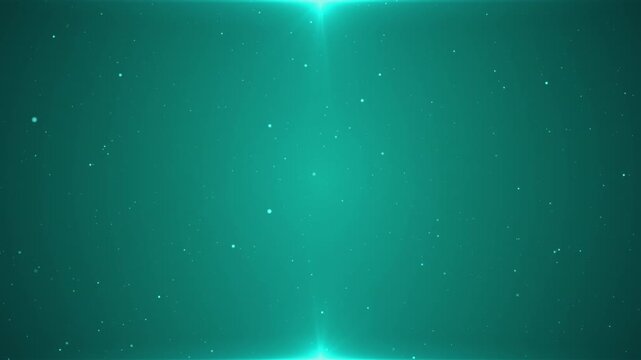 Teal Particle Background with Clean Light Frame - Seamless Loop