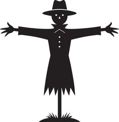  Minimal Farm Scarecrow Vector Illustration