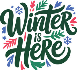 winter typography design 2026