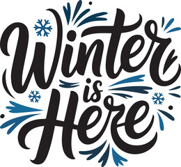 winter typography design 2026