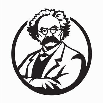 Professor logo Vector Images Isolated on White Background