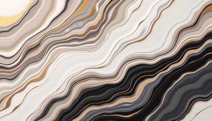 Elegant Marble Swirl Texture with Gold Accents