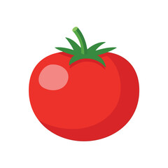 Red Tomato with Green Stem