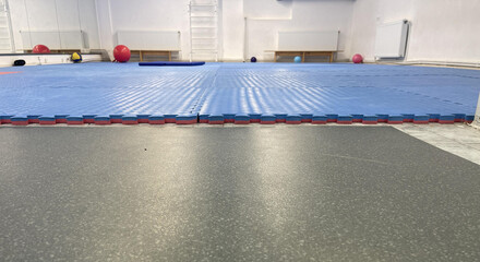 empty gym for the fitness classes