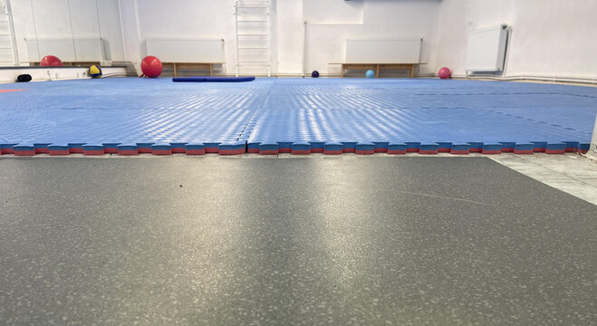 empty gym for the fitness classes