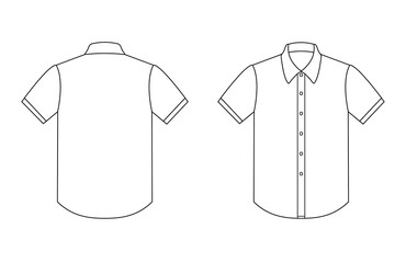 ワイシャツ　半袖　白