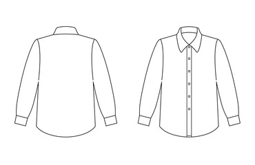 ワイシャツ　長袖　白