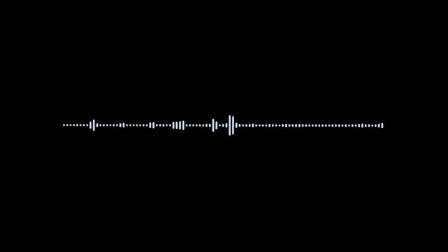 Sound Wave Digital Frequency Spectrum with Abstract Music Audio Motion Visualization