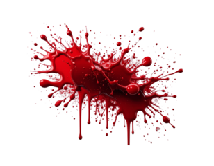 PNG Photo of realistic blooodstains backgrounds splattered aggression