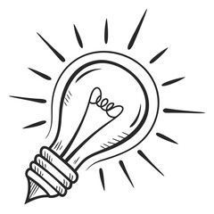 Fototapeta premium Illustration of a light bulb