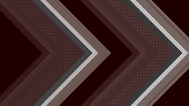 Dynamic brown and gray chevron pattern moving in a modern style
