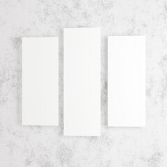 canvas photo frame mockup isolated on wall 