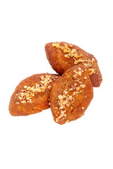 Three malomakarona Greek honey biscuit