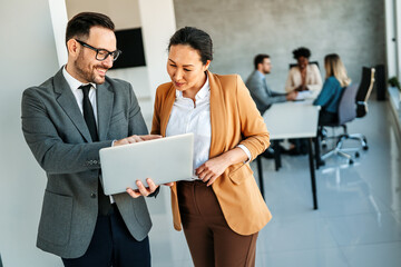 Business project team working together at meeting room at office