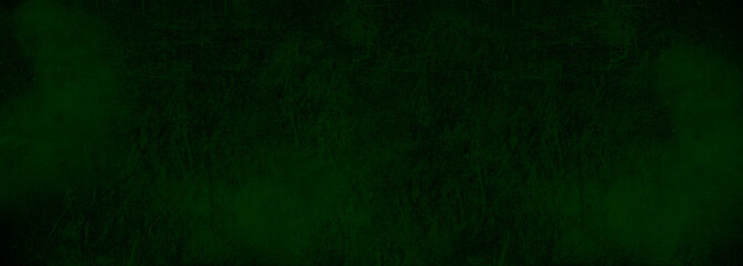 Abstract green background. Distressed textured green backdrop with scratches, splashes, gradient with space for text. Blank background wallpaper for design, advertising, and mockups. Green chalkboard