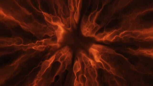 copper orange ember like gradient clusters fading in and out, heat shimmer effect