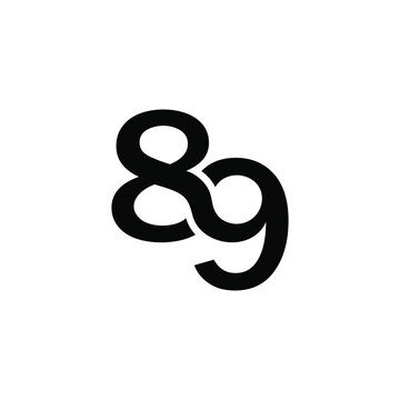 eighty-nine logo design graphic vector template