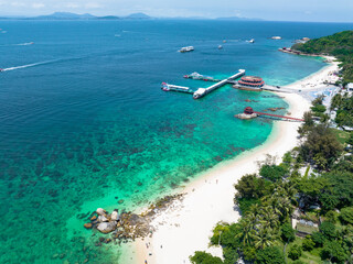Summer island scenery of Wuzhizhou Island, Sanya, Hainan. © hu