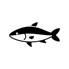 Obraz premium マグロをモチーフにしたアイコン