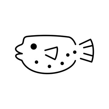 ハコフグをモチーフにしたアイコン