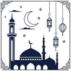 Ramadan Minimal Islamic Decorative Vector Pack 