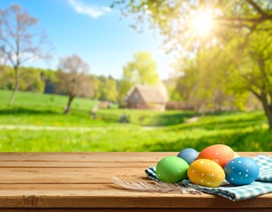 easter eggs in a basket