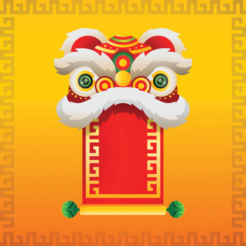 Chinese new year gradient vector