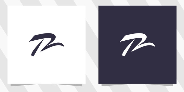 letter r logo design vector