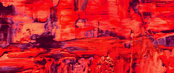 art red background with paint