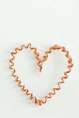 Obraz premium copper, copper on a white background
