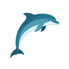 Fototapeta premium Blue Dolphin Jumping Out of Water