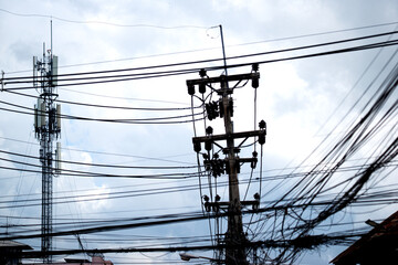 high voltage power line