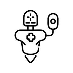 Fototapeta premium Medical robot icon