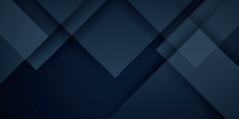 Obraz premium Dark blue and black gradient abstract background with overlapping triangle shapes. Modern and futuristic background concept with embossed scratch effect. Vector illustration VOL. 3