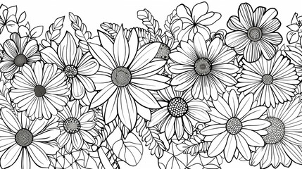 Adult colouring book page