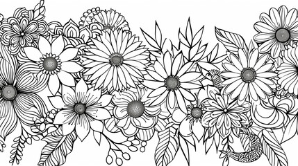Adult colouring book page