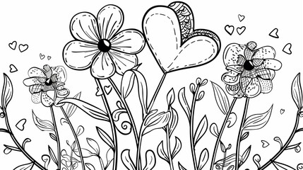 Adult colouring book page