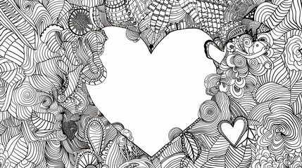 Adult colouring book page