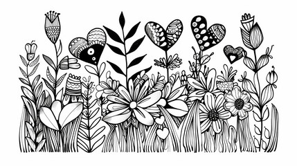 Adult colouring book page