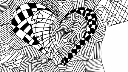 Adult colouring book page