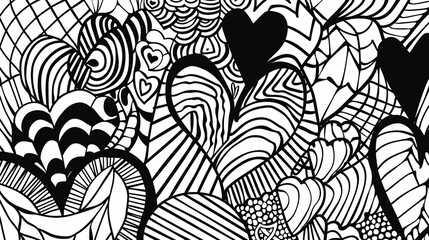 Adult colouring book page