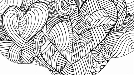 Adult colouring book page