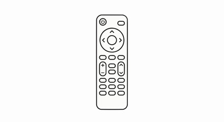 Television Remote Control Outline Icon
