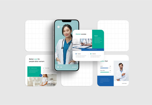 Mockup Collage For Social Media Post Presentation