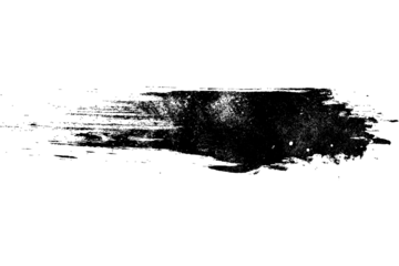 Black grunge painting stroke