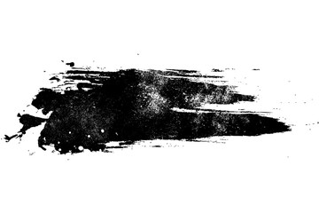 Black grunge painting stroke