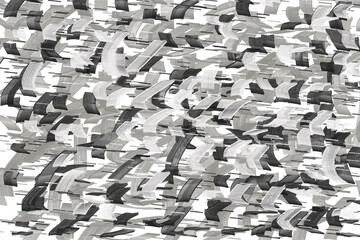 Dynamic Abstract Forms: A monochromatic design composed of myriad arrow-like shapes, evoking movement and direction.