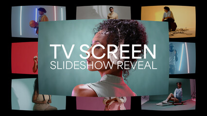 Modern TV Screen Slideshow