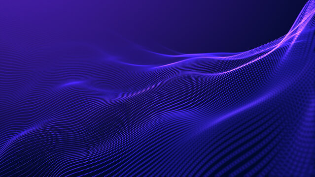 Abstract wave oscillations futuristic purple glowing digital cyberwave gradient blue purple liquid screen waves dark blue purple cyberspace linear patterns blue digital desert luminous motion depth
