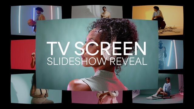 Modern TV Screen Slideshow